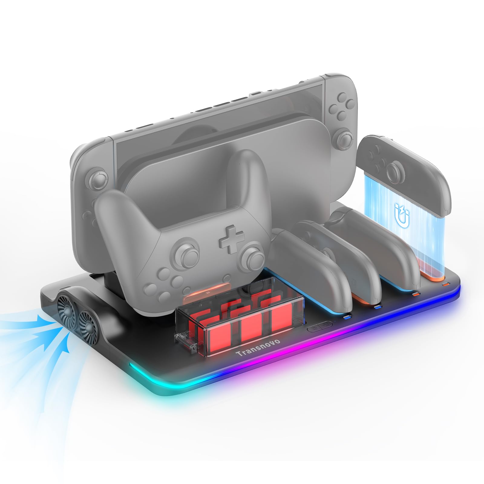 Amazon.co.jp: 【2025革新的 6 In 1 排熱&充電&収納】TRANSNOVO Switch