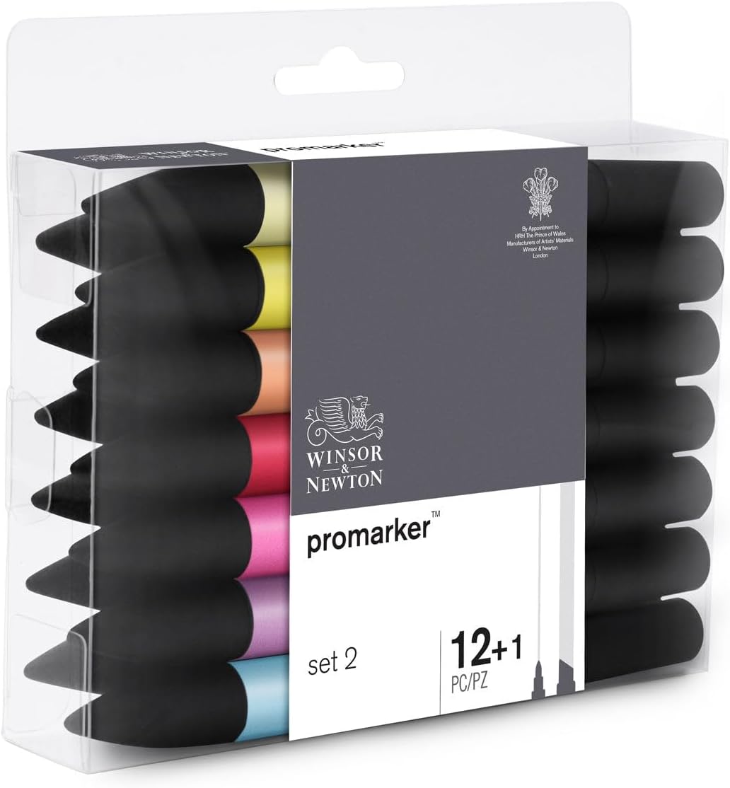 Winsor & Newton ProMarker Set, 6 Count, Skin Tones Set 1 image 3