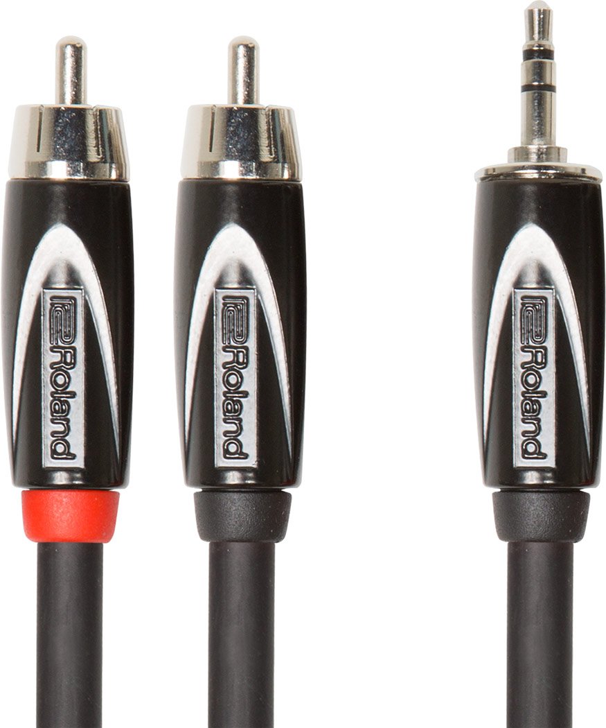 Amazon.com: Roland Interconnect Cable 3.5mm TRS to Dual RCA - 3m