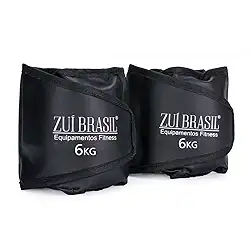 Caneleira 6kg Kit Funcional Peso Musculação Completo O Par - Tornozeleira Academia, Caneleira Academia, Caneleira Musculação, Treino Pernas