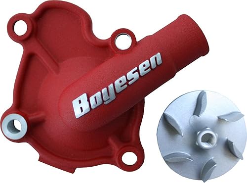 Boyesen WPK-06AR Supercooler Kit de cubierta de bomba de agua e impulsor rojo