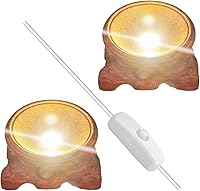 Vista 1 de CDIYTOOL Soporte de exhibición LED de madera maciza, pedestal de madera hueca de caoba, base de exhibición de lámpara LED, base de iluminación