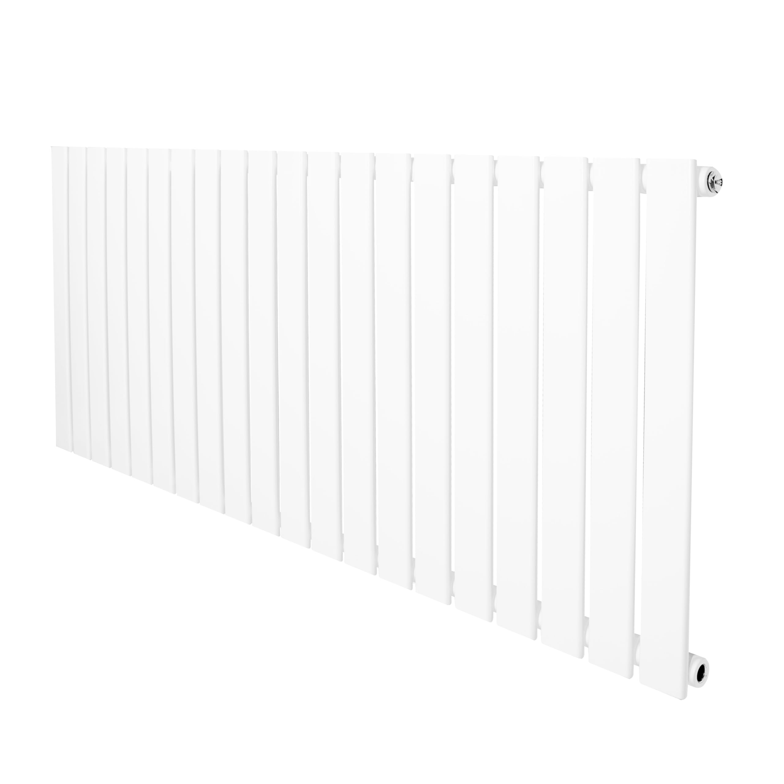 (White, 600Mm X 1400Mm) Flat Single Column Radiator Modern Designer Single Panel 5056806827391