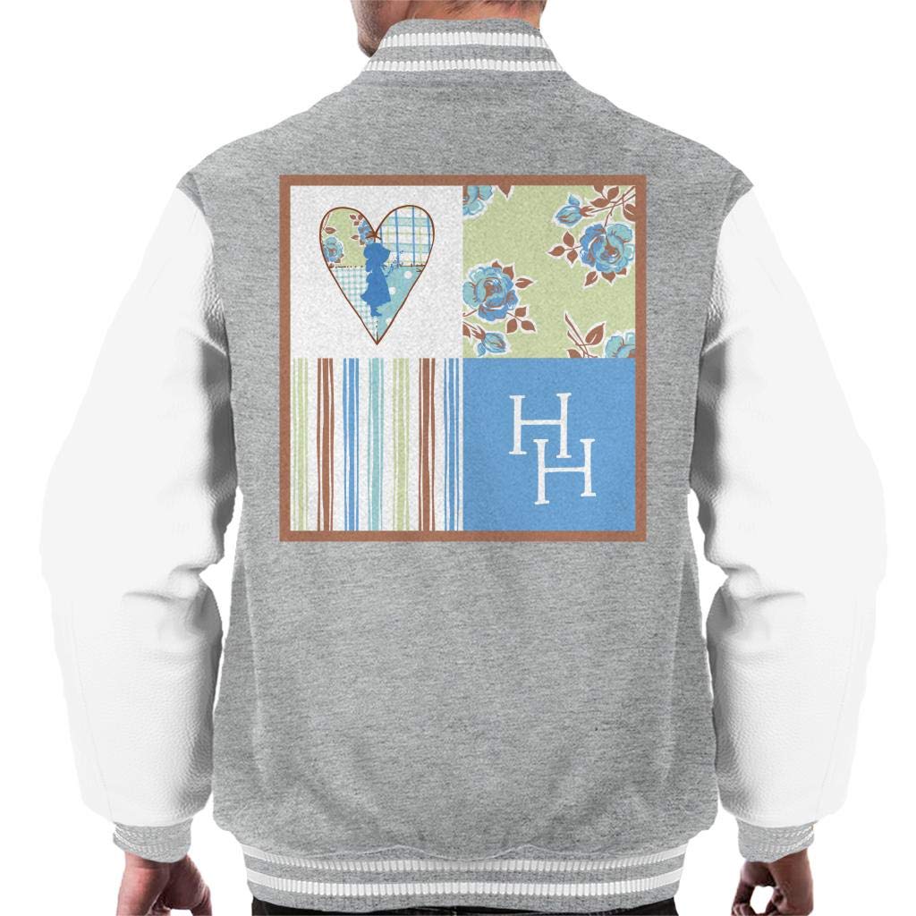 Holly Hobbie Silhouette Patterns Squares Men's Varsity Jacket