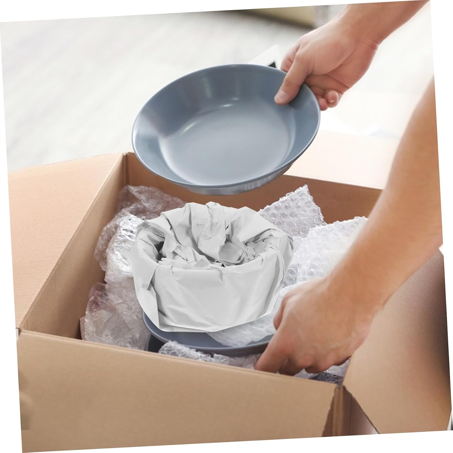 OSALADI 50pcs Unprinted Newsprint Paper Sheets for Shipping Wrapping Crafting Versatile Packaging Paper for Moving Present Wrapping and Journaling