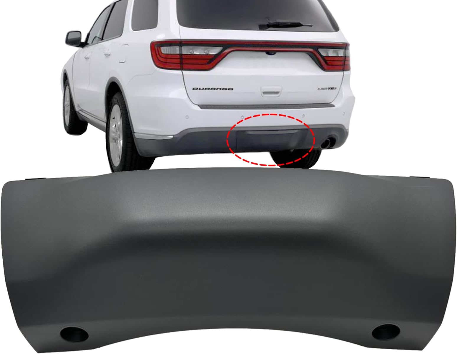 APA Replacement Textured Black Trailer Hitch Cover for 2014 2015 2016 2017 2018 2019 2020 2021 2022 Durango with Towing PKG 5113693AA CH1180139