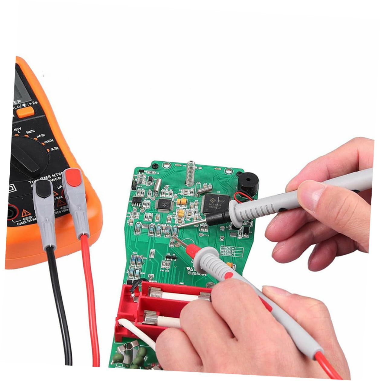 Kit Puntali Tester Multimetro con Clip a Molla e Sonda Test per Circuiti Elettrici Accessori Resistenti e Affidabili per Isolamento e Misure di Precisione