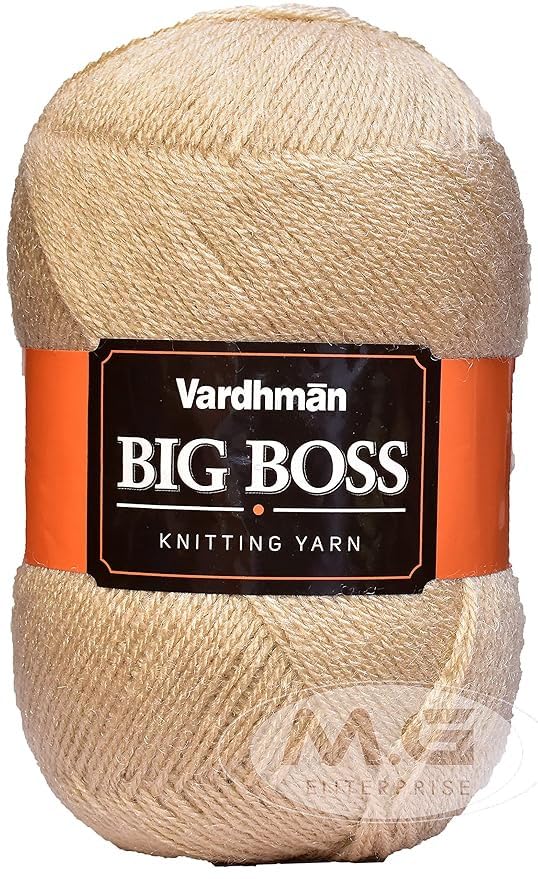 Image of M.G ENTERPRISE Bigboss Skin 600 GMS Wool Ball Hand Knitting Wool /Art Craft Soft Fingering Crochet Hook Yarn, Needle Knitting Yarn Thread Dyed-JK Art-AAJ