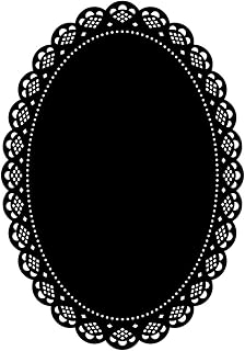 Darice Embossing Folder Cartella per Goffratura Mascherina Centrino Ovale, 10.8x14.6x0.3 cm