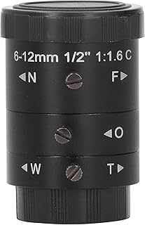 EVTSCAN KPâ€‘0612 3MP 6â€‘12mm High Definition Câ€‘Mount Camera Lens Zoom Industrial Lens