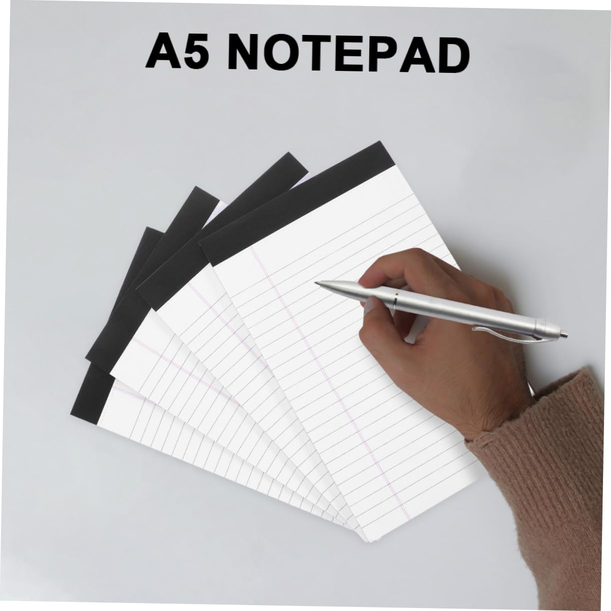 A5 Notizblock Abreißbar für Juristische Zwecke Liniert Tragbar Papier 8 Stück Schlichtes Design Notizblock A5 Abreißbar