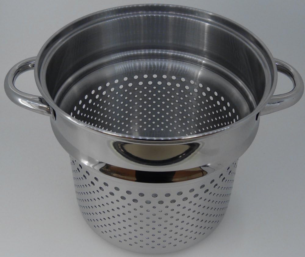 Tamahashi LB-177 Ochiai Steam & Pasta Pot Compatible with IH200V, 7.9 inches (20 cm), Silver
