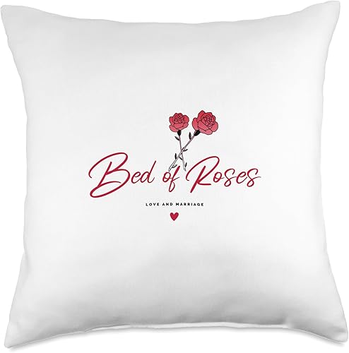 El and Nic Bed of Roses - Almohada de podcast, 18 x 18 pulgadas, multicolor
