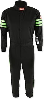 RaceQuip® 1950796RQP Pro-1 Driving Suit SFI 3.2A/1 Black/Green Stripe Youth XL
