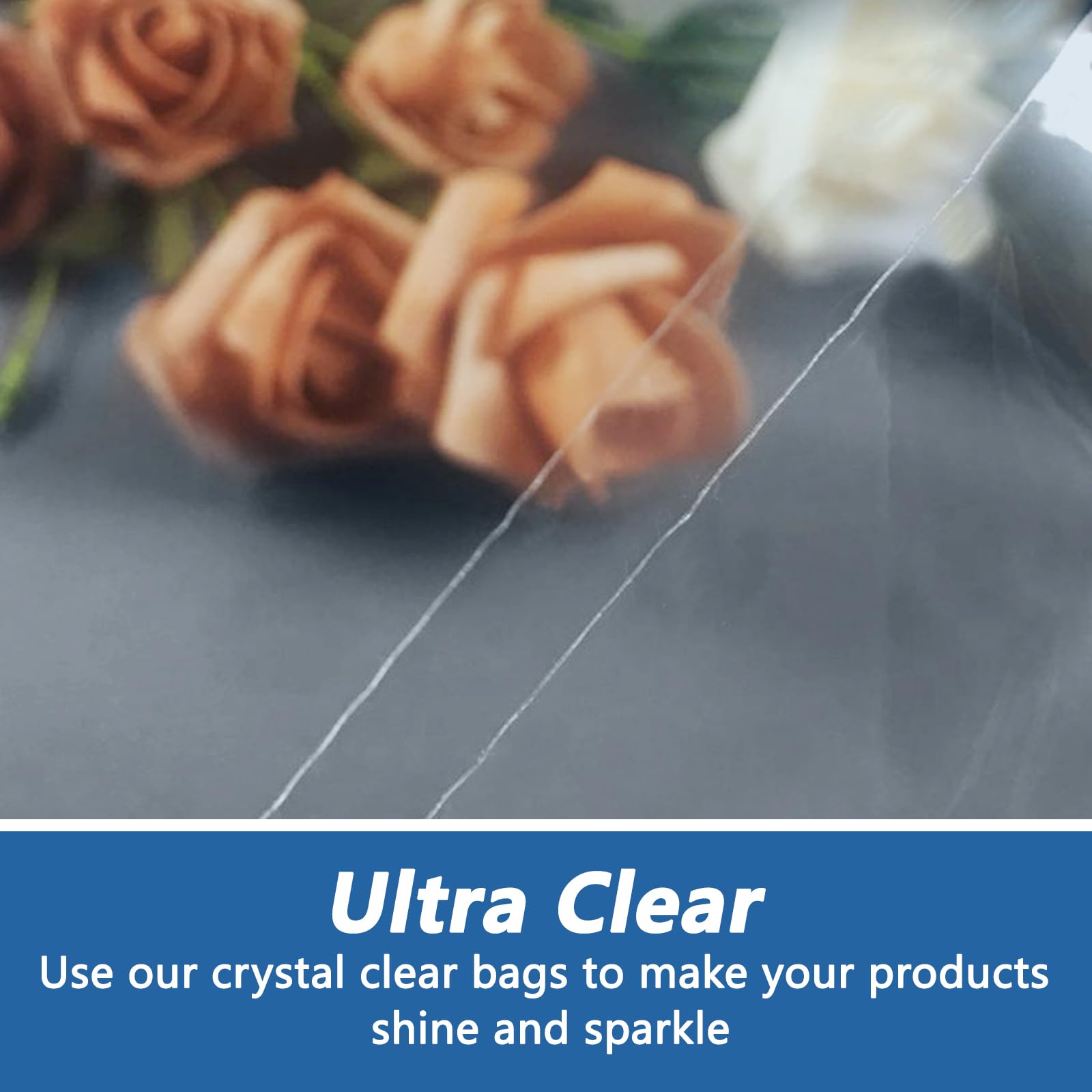 1000 bolsas de plástico transparente de celofán resellables de 10 x 15 cm para fotos, joyas, panadería, golosinas, recuerdos de fiesta