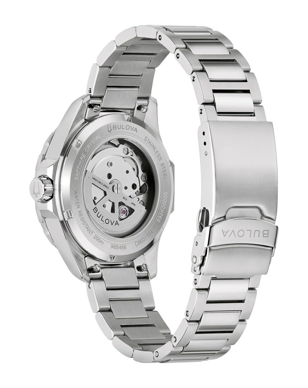 Bulova Męski analogowy automatyczny zegarek na rękę Marine Star Series B