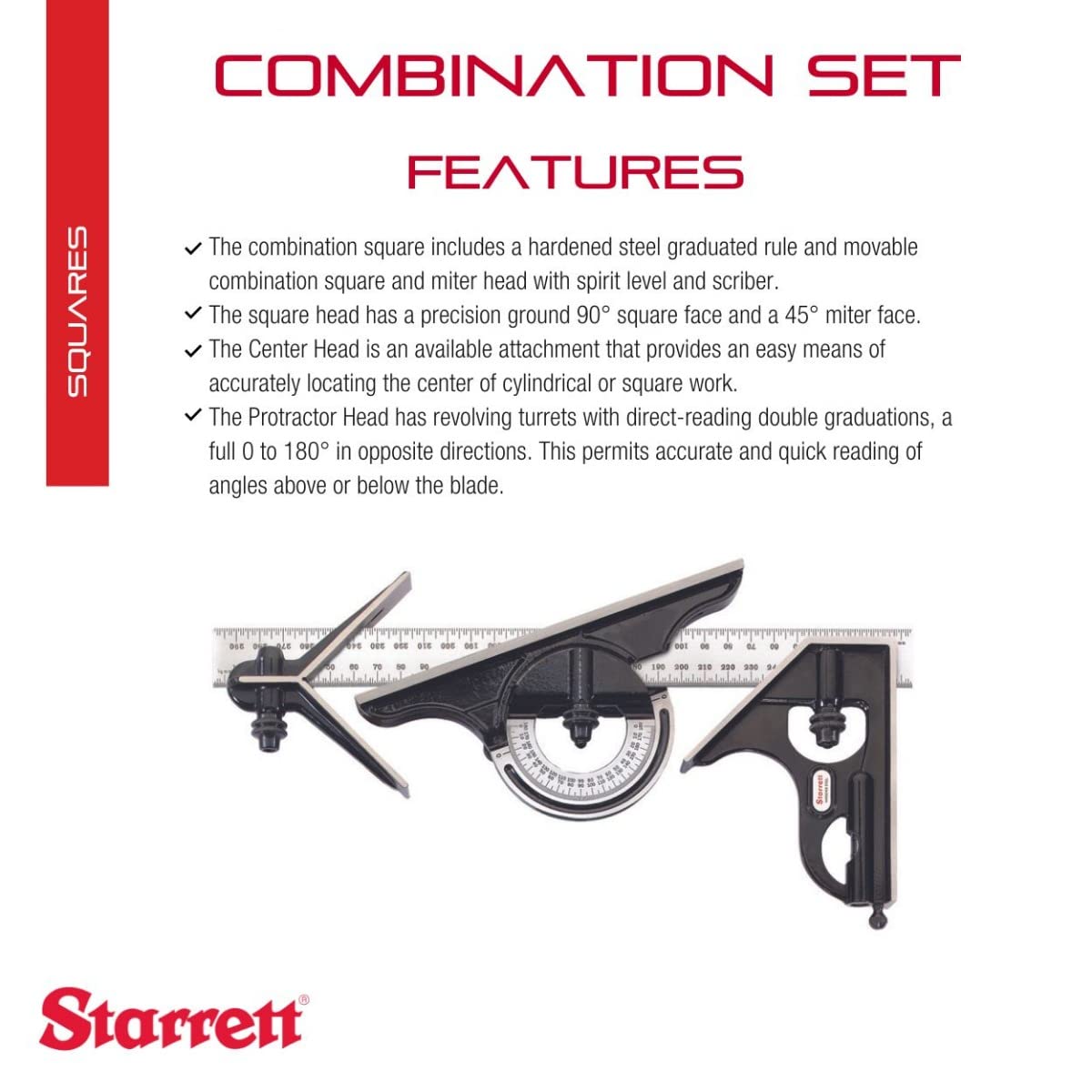 Starrett Squadra combinata, C434M-300