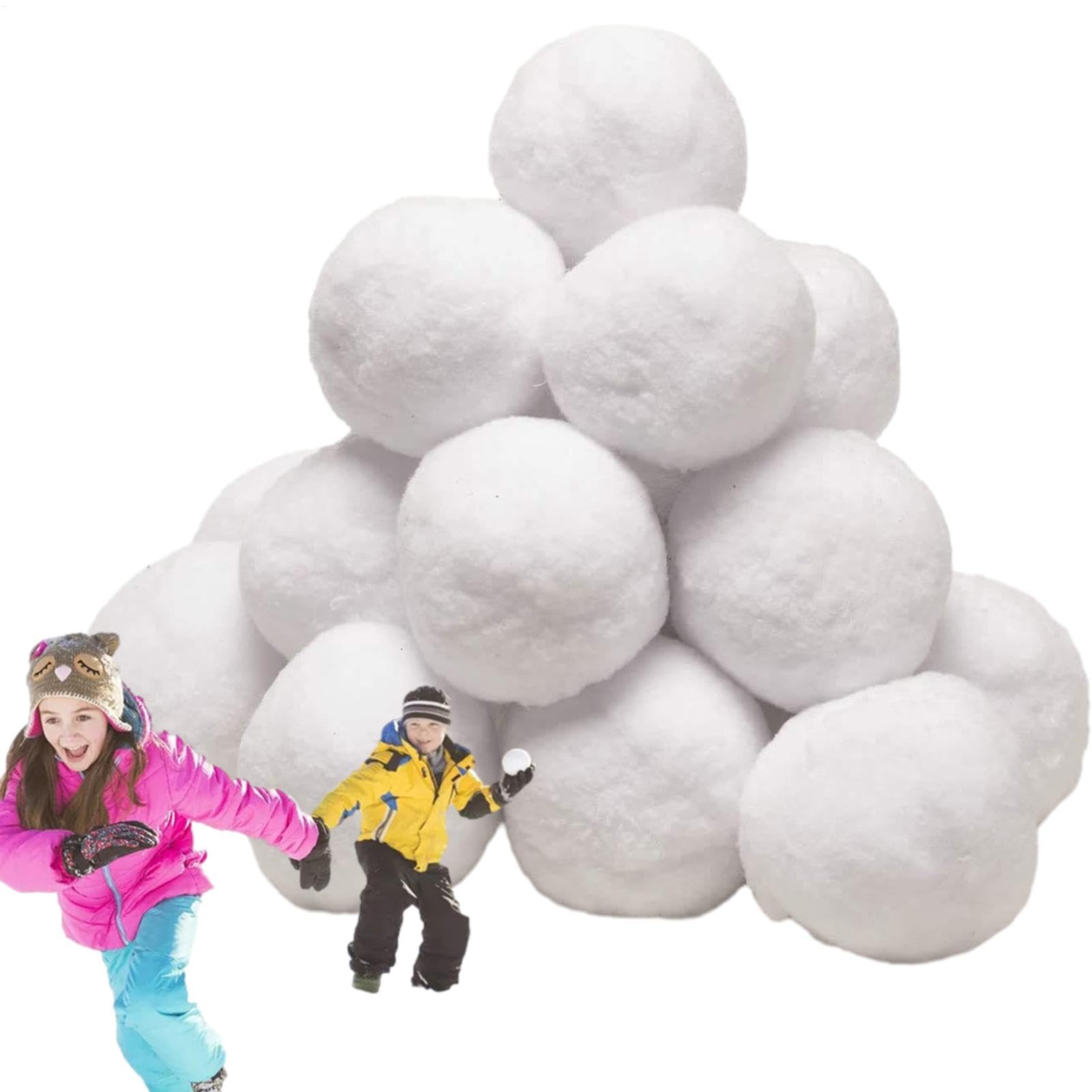 Bola de nieve falsa realista en pack de 50 para regalar en cumpleaños y Navidad