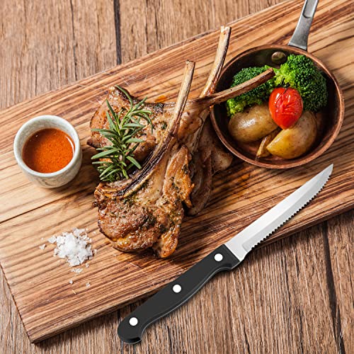 Homikit 48-Piece Silverware Flatware Set With Steak Knives, Stainless Steel Eating Utensils Cutlery For 8, Tableware Knife Fork Spoon Set For Restaurant Party, Mirror Polish, Dishwasher Safe #TOP5