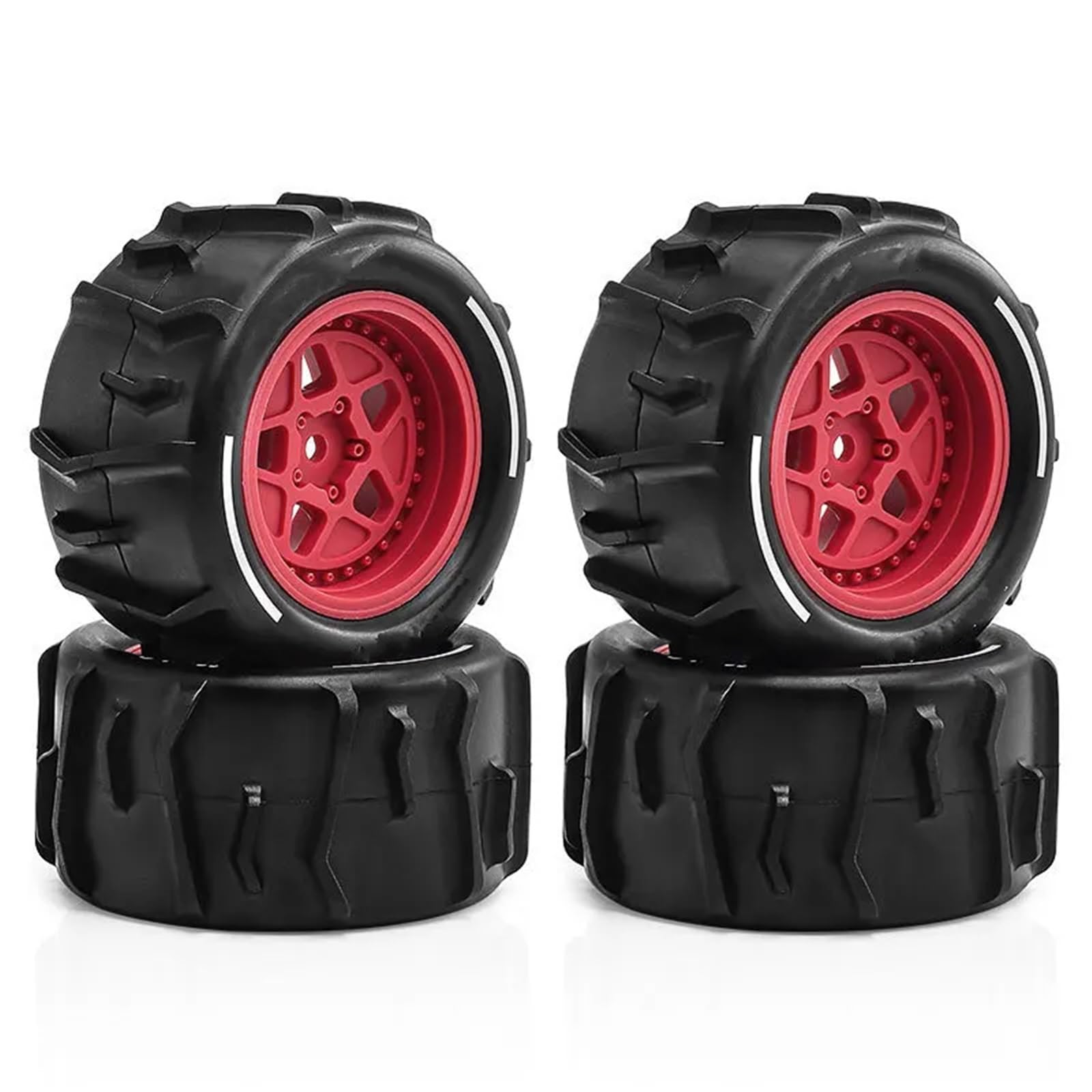 Per ARRMA Per GRANITE Per GROM 1/18 RC Auto 73mm Per Desert Short Course Truck Sabbia Pneumatico Spiaggia Neve Pneumatici 12mm Ruota Esagonale Parti RC Modelli Pezzi