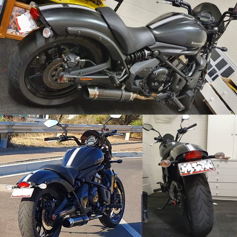 Kennzeichenhalter Motorrad Geeignet for Kawasaki Vulcan S 2015-2021 Vulcan Cafe 2018-2021 Heckschwanz Tidy Fender Eliminator Kit Kennzeichen Kennzeichenhalter Halterung Motorrad Kennzeichenhalter (Co