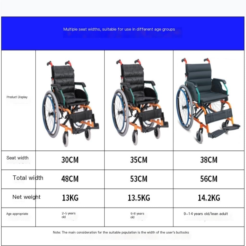 Wózek inwalidzki Wielofunkcyjny składany wózek inwalidzki, lekkie wózki inwalidzkie do przenośnego skutera rehabilitacyjnego, ultralekkiego, wąskiego i małego