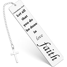 Faith Christian Gifts for Women Metal Bookmark Inspirational Religious Gift Baptism Gifts Bible Verse Book Marker for Reading Women Christmas Christian Book Lover Gift