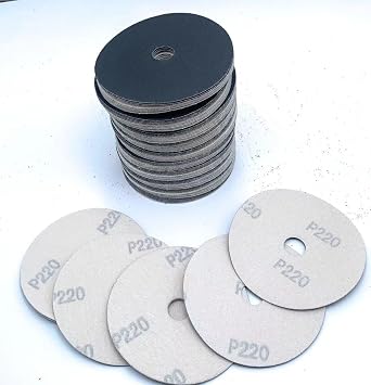SIGNI 100PCS 4 Inch Silicon Carbide Velour Abrasive Paper Sanding Discs Sandpaper Sander 100pcs 220 Grit