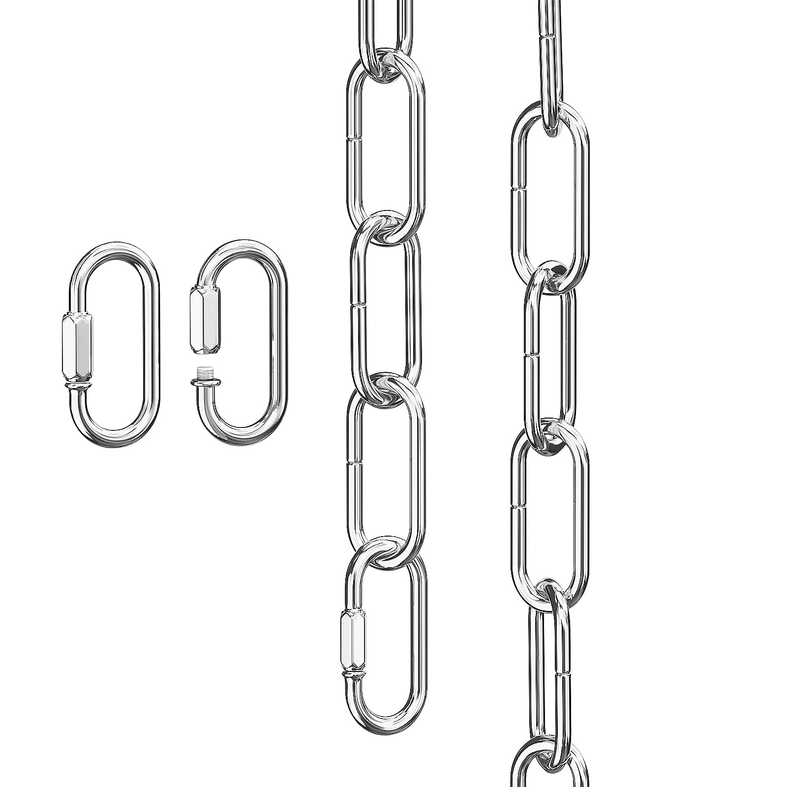 garini 10 Feet Industrial Black Light Fixture Chain, Adjustable Metal Pendant Chandelier Chain Extension with Detachable Link, Maximum Load is 66 Pounds — Amazon image 22