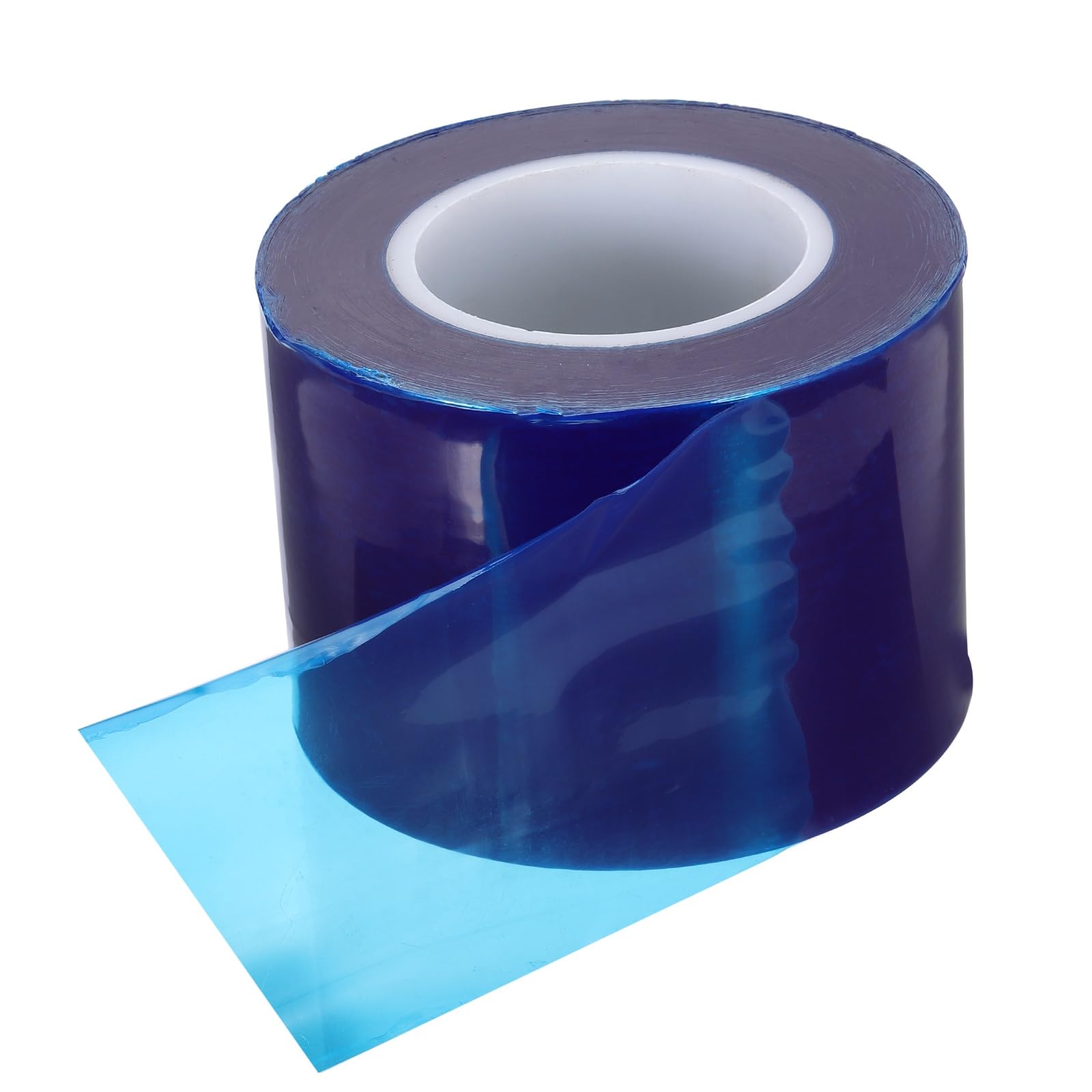 PATIKIL Removable Protective Film Tape, 10cm Width x 200m PE Surface Protective Scratch Film Tape Roll for Furniture Electrical Appliances Plastic Hardware No Stickiness, Blue