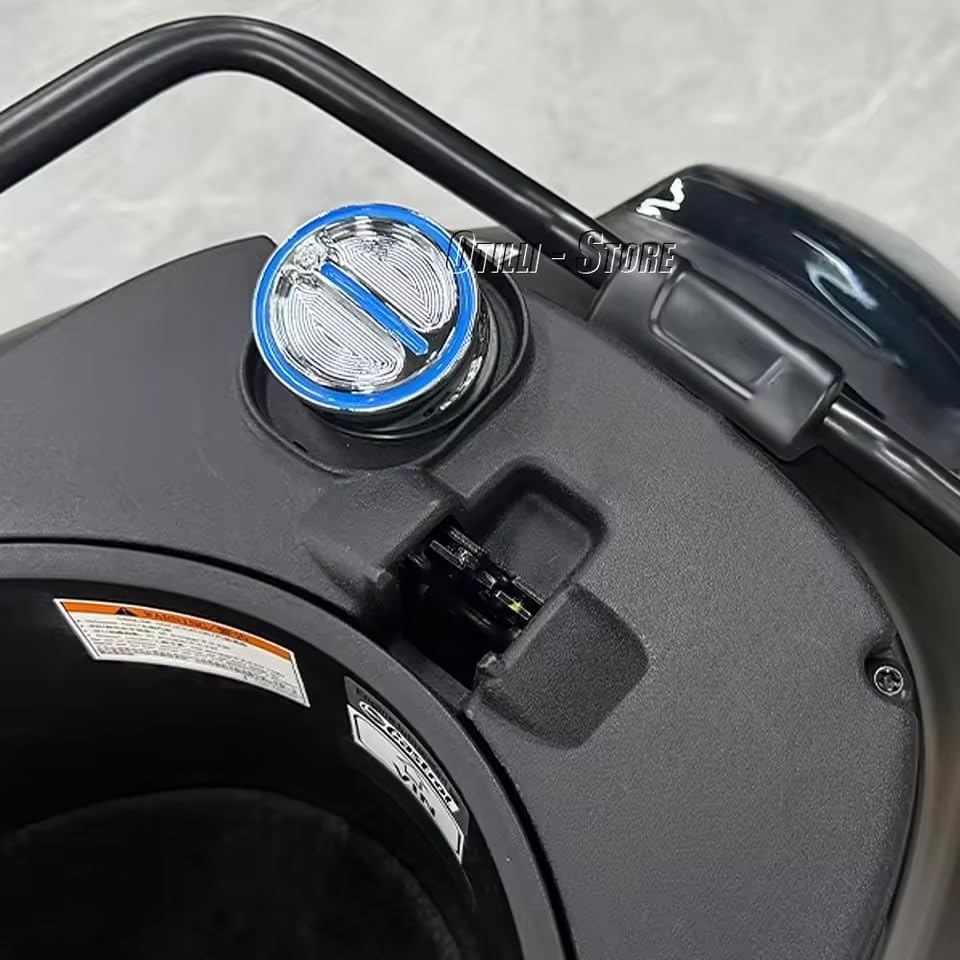 Motorcycle Gas Fuel Filler Cap Cover Right-hand Thread Fit For GTS 300 GTS300 Super HPE Primavera Sprint 150 125 2021-2024 (black)
