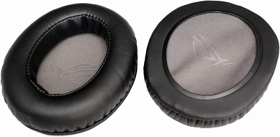 V-MOTA Earpads Compatible with ASUS ROG Strix Fusion 300 500 700 Virtual 7.1 Gaming Headphone Digital Microphone and Aura Sync RGB Gaming Headset (Leather)
