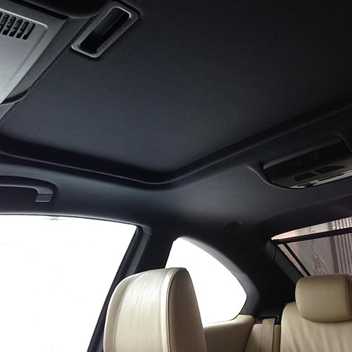 Miniatura 5 de Tejido de malla para techo de automóvil, 60 pulgadas de ancho por 36 pulgadas, con respaldo de espuma, material de forro de punto plano, tela de