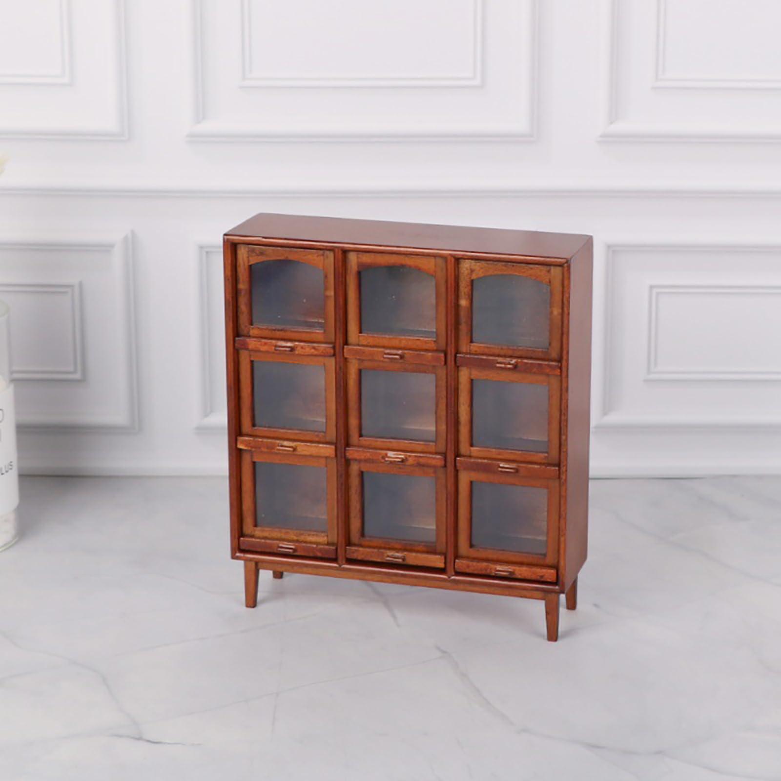 Armadietto a 9 scomparti fatto a mano, accessori, Clear oil wood