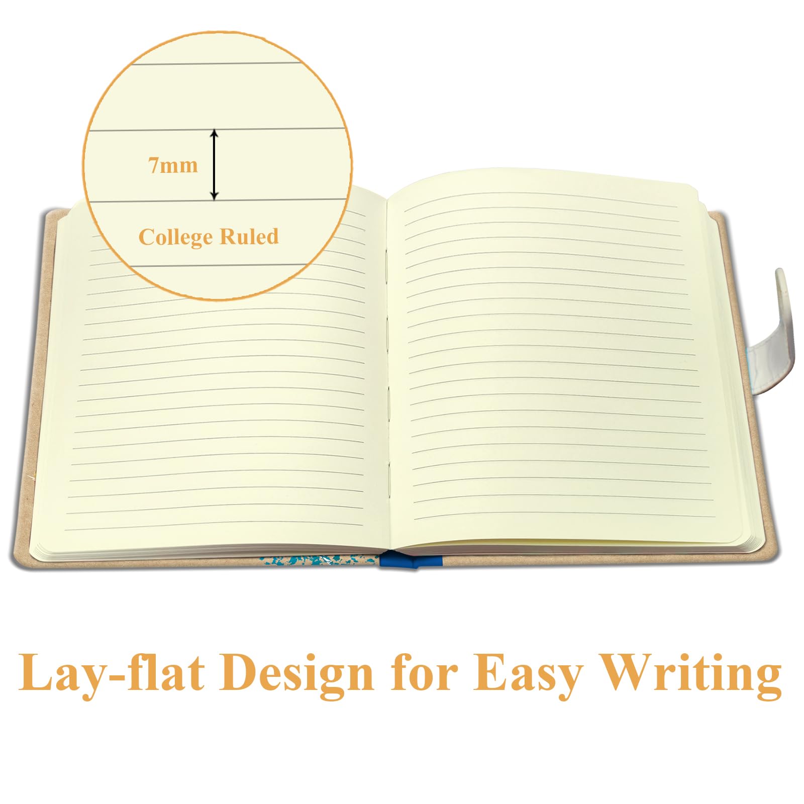 DWIYITTN Rocket Notebook for Girls Gifts for Teens Hardcover Girls Journal with Pen and Magnetic Buckle Closure 192 Pages 19x13.5cm Lined Undated Diary - Image 4
