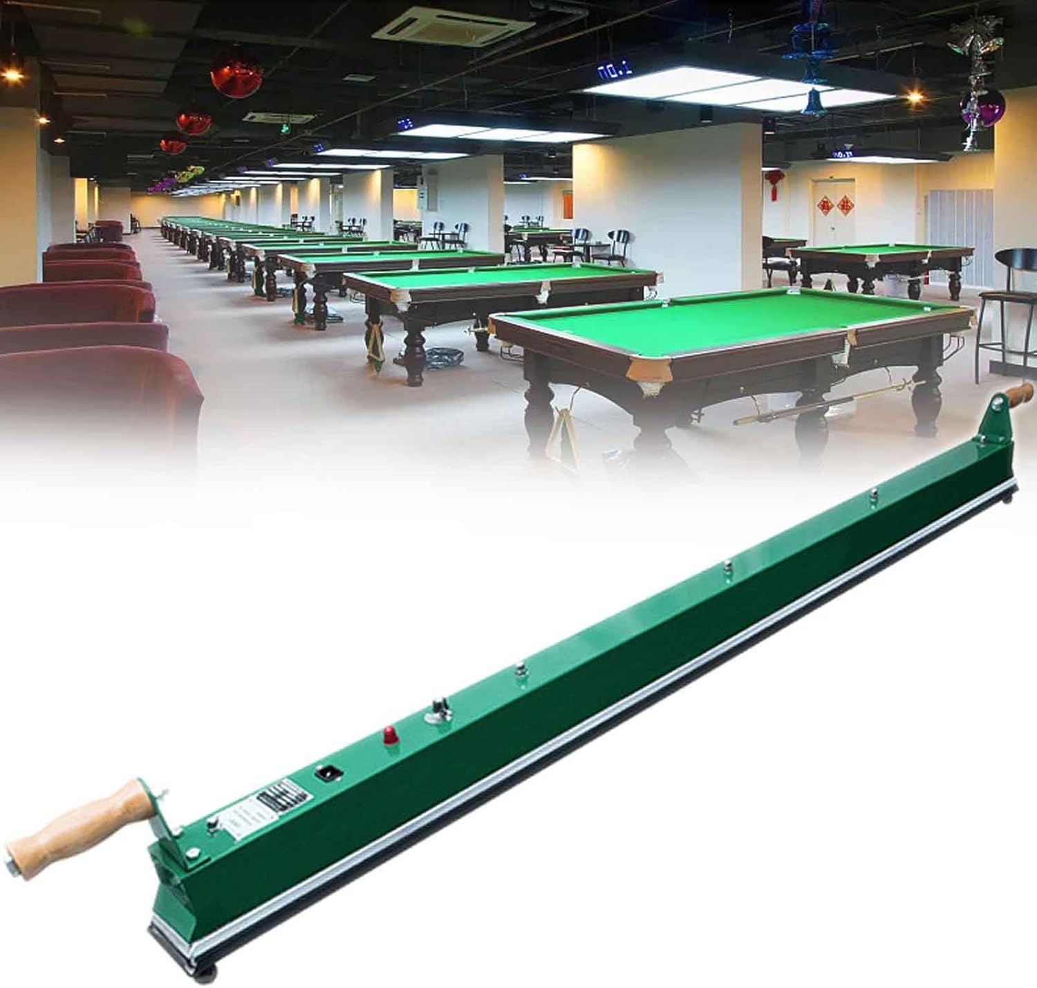 Billiards Table Cloth Iron Pool Table Cloth Iron Brush for Billiard, Snooker, Pool Tables, Adjustable Temperature Snooker Table Iron, Quick Iron Pool Tablecloth(Size:1780MM)