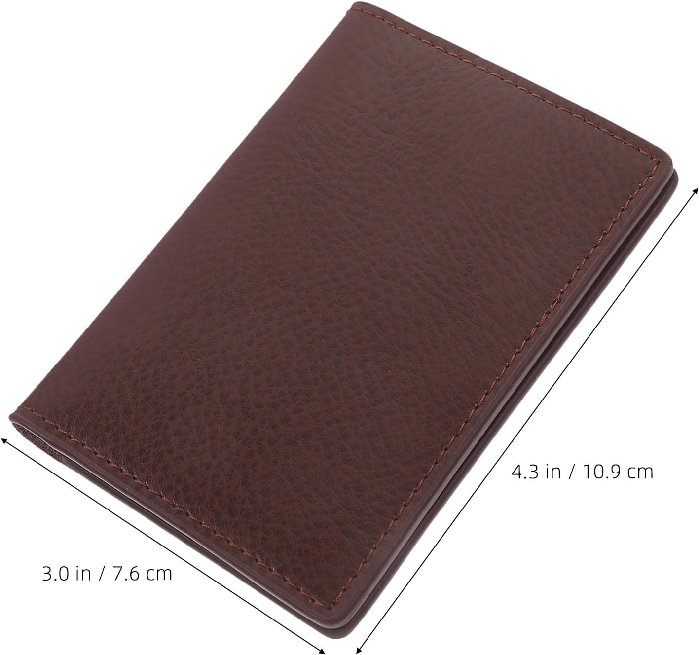 Didiseaon Men’s Business Card Holder Leather Wallet, Portable Card Case with Multiple Pockets, Coffee Color, Professional Organizer for Travel and Office Use
