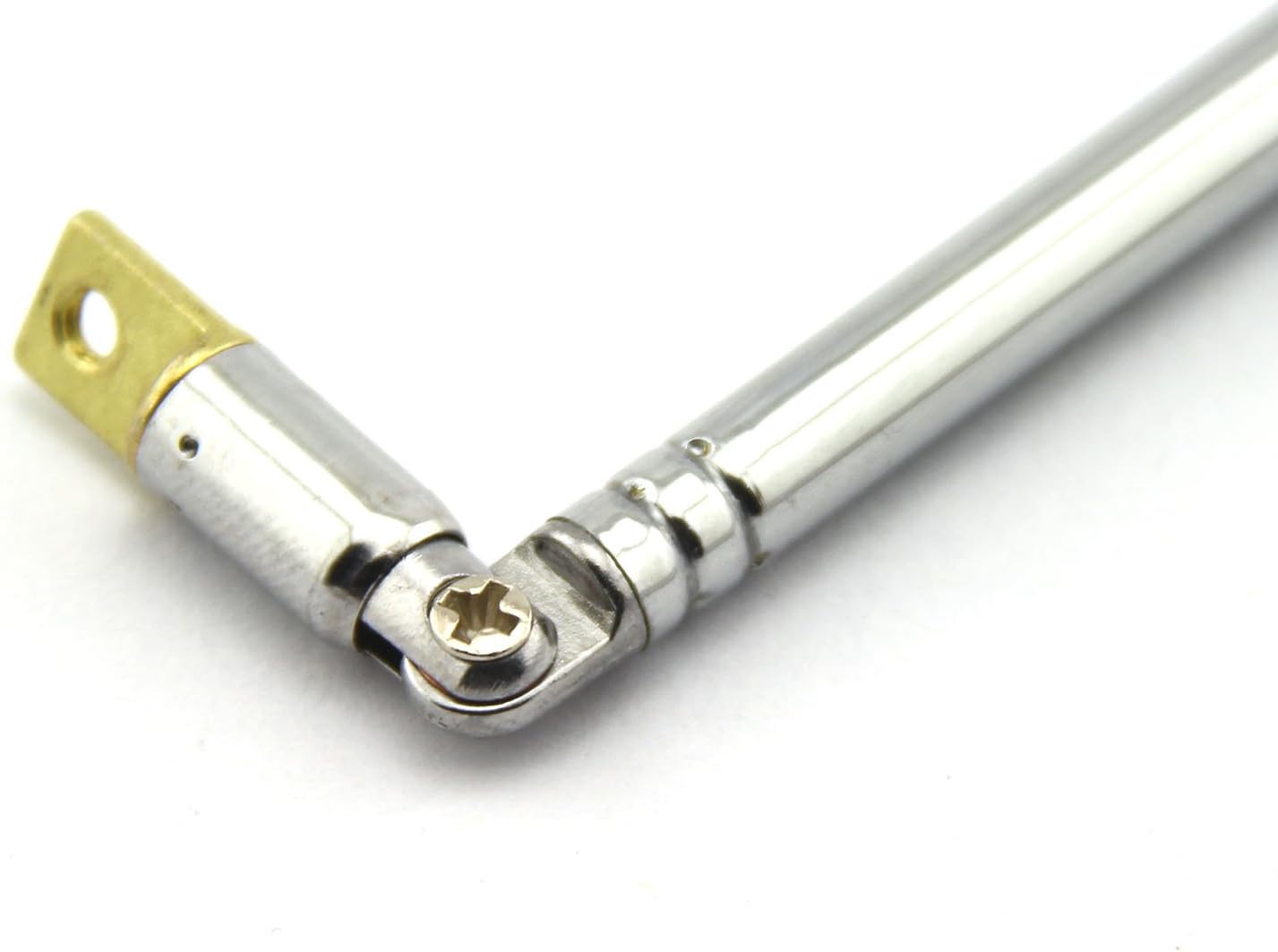 E-outstanding 1 Pair AM FM Radio Universal Antenna, 62.5cm 24.6" Length 4 Section Telescopic Stainless Steel Replacement Antenna Aerial for Radio TV : Electronics