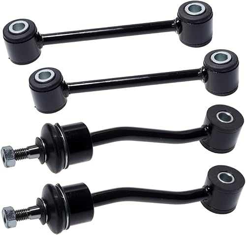 Miniatura 4 de AUQDD 4 unidades (K3197 x2 K80244 x2) Barra estabilizadora delantera y trasera compatible con Je-ep Wrangler TJ 2006-1997