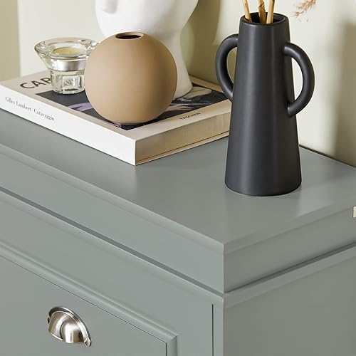 Miniatura 19 de Haotian FSR82-L-SCH - Zapatero de pasillo negro, zapatero de diseño moderno, zapatero delgado con cajón abatible y cojín de asiento acolchado Negro