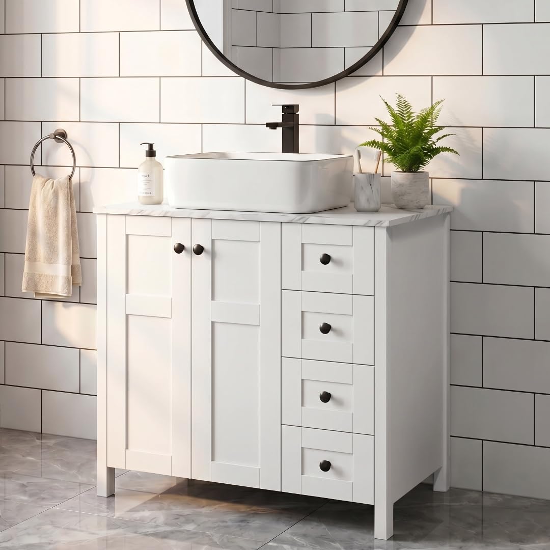 SOLIDEE 32 White Vanity