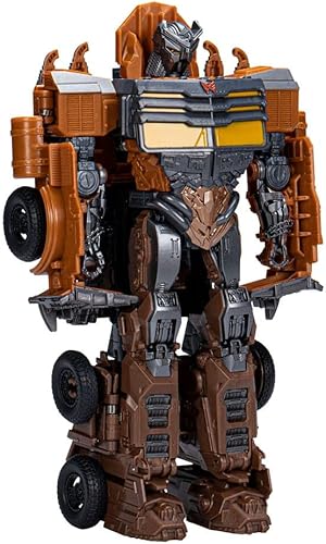 Hasbro Transformers: Rise of The Beasts Buzzworthy Bumblebee Smash Changers - Figura de azote de 9 pulgadas, color negro