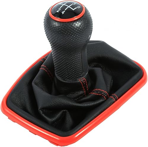 KIMISS Pomos de cambio de 5 velocidades, palanca de cambios de 5 velocidades, palanca de cambios de arranque para Mk4  R32 1999-2005 para Mk4