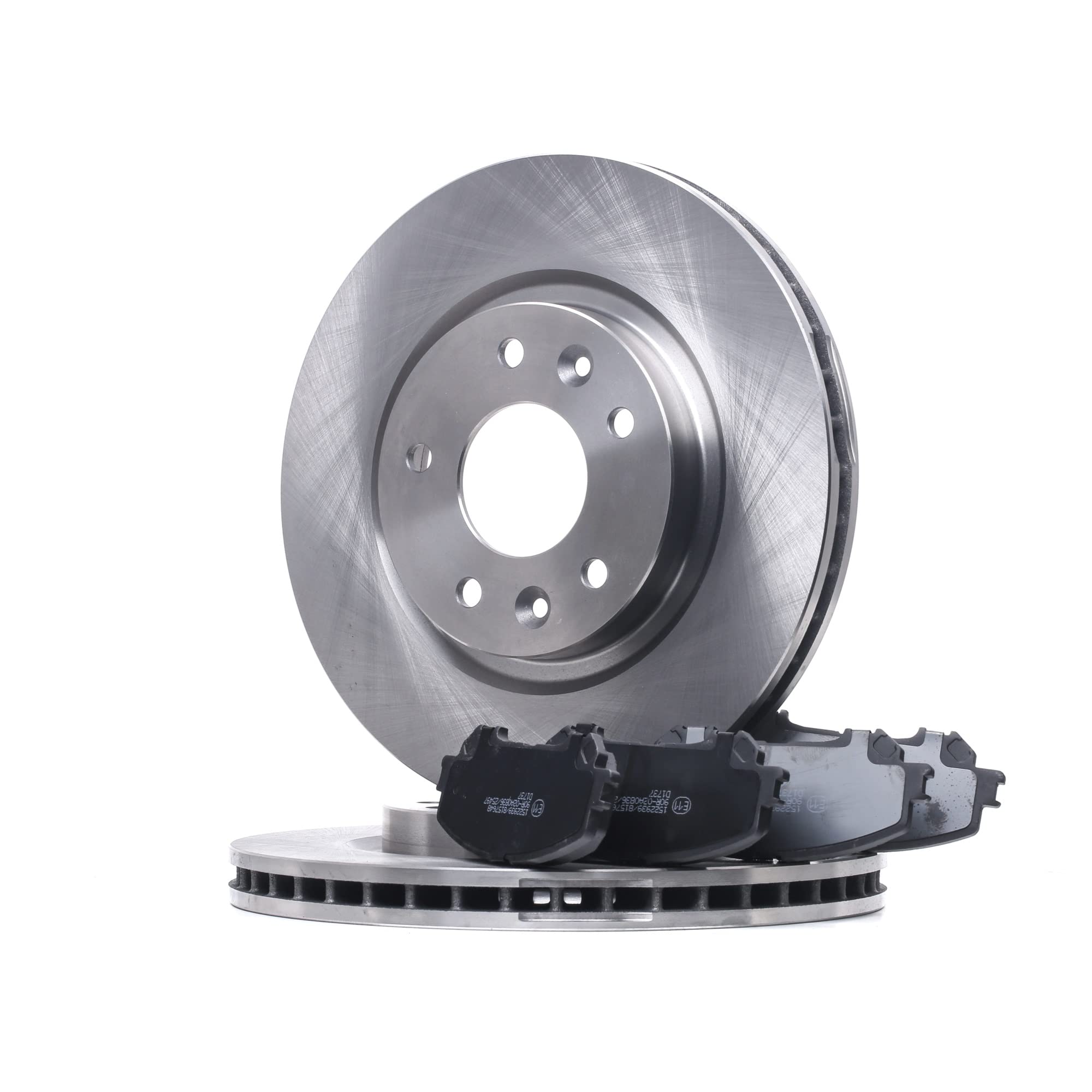 RIDEX 3405B1156 Juego para eje Kit de discos de freno y pastillas Delantero sin tornillos Compatible con NISSAN Qashqai II J11, J11