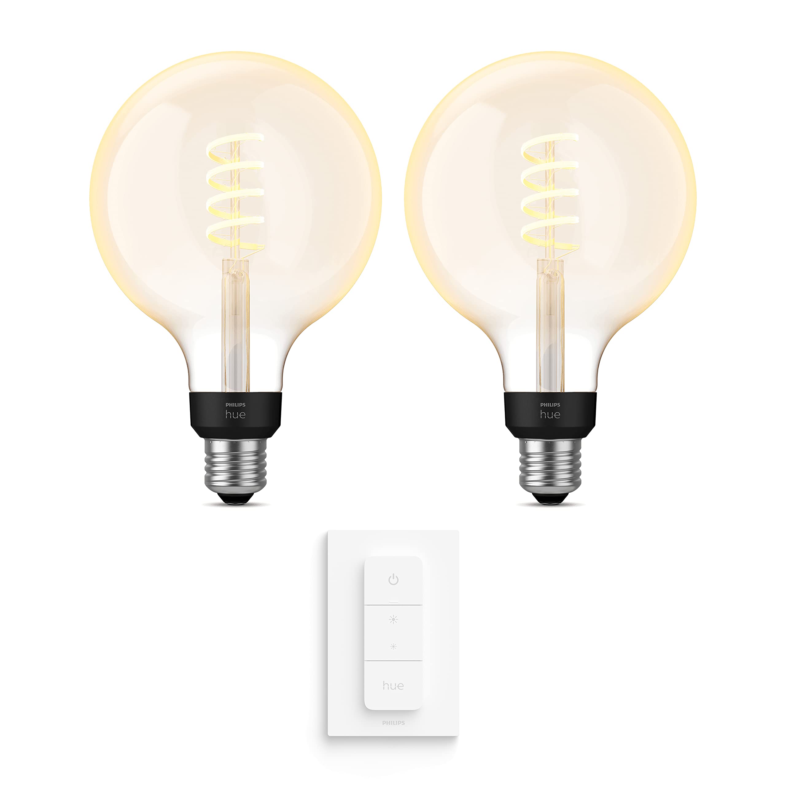 Philips Hue - E27-2x ampoules globe (G125) - Chaud/Froid