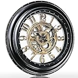 AYRELY® 18IN Large Decorative Wall Clock - Oversized 3D Steampunk Big Numeral Wall Clock, Vintage In