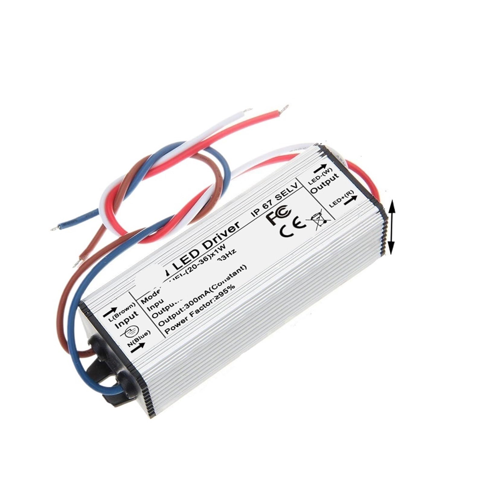 Éclairage de Conduite stable grâce au pilote LED 30-58V pour projecteurs