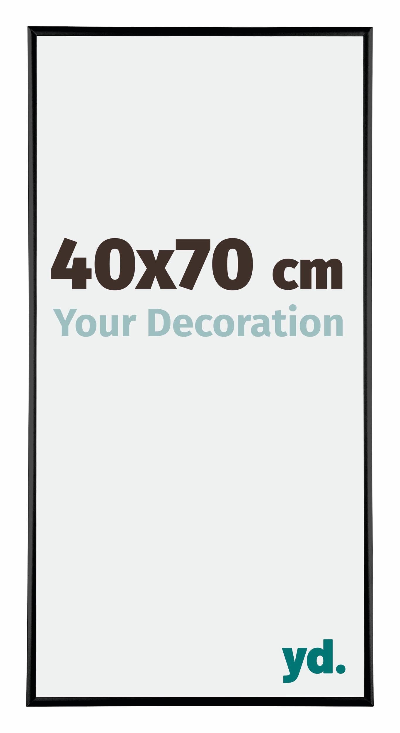 Your Decoration - Picture Frame 40x70 cm - Black High Gloss - Decorative Wall Frame in Aluminium with Antireflection - Frame 40x70 - Kent — image 1