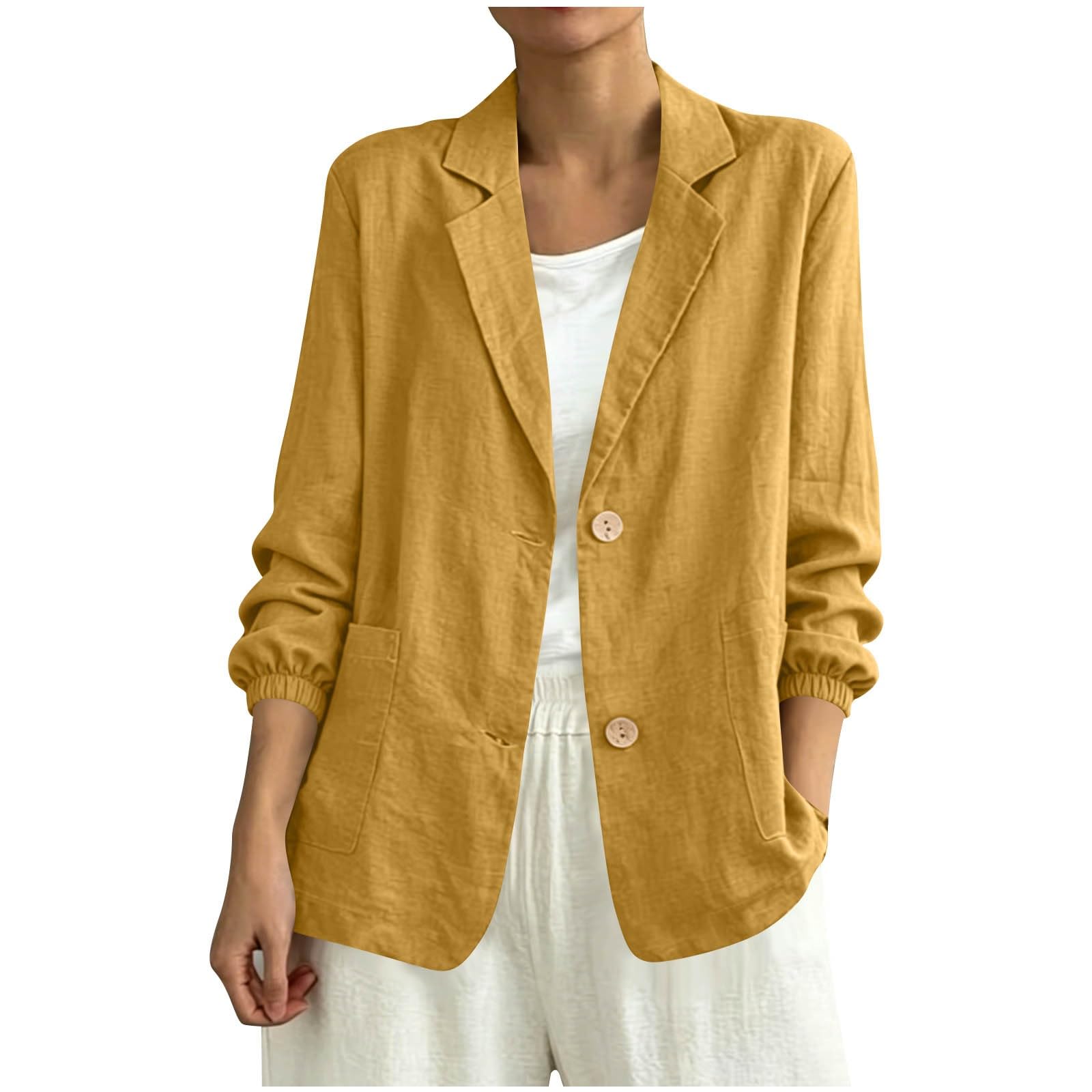 Chaqueta de trabajo informal de mezcla ligera y transpirable.