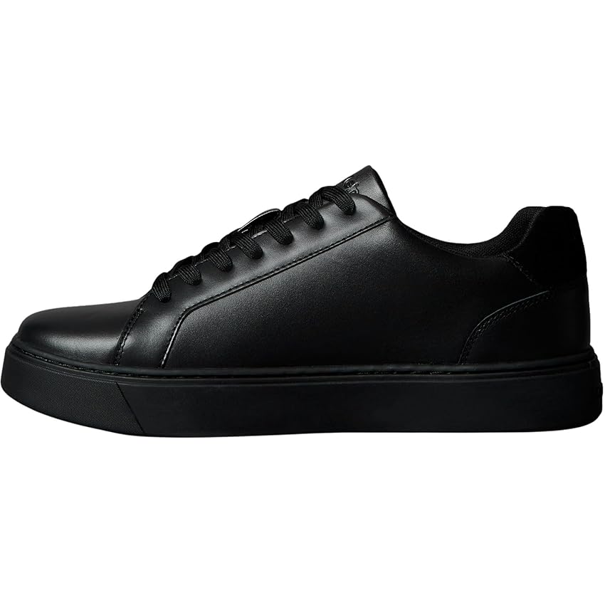 Calvin Klein Uomo Sneakers con Suola Preformata Classic Laceup in Pelle, Nero (Triple Black), 46